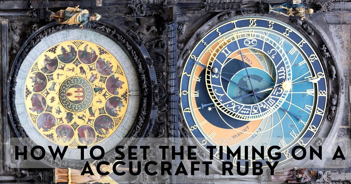 how to set the timing on a accucraft ruby