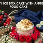 berry ice box cake with angel food cake